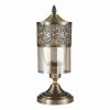 Стеклянный интерьерная настольная лампа Эмир CL467813 цилиндр коричневый Citilux