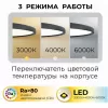 Потолочный светильник  PLC.300-23-CCT-BK белый Imex