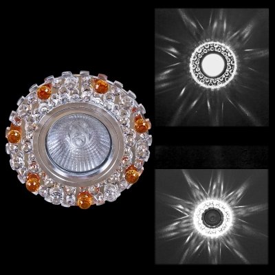 Точечный светильник  00755-9.0-001CN MR16+LED3W CL+TEA для натяжного потолка