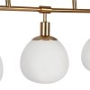 Стеклянный подвесной светильник Erich MOD221-PL-05-G белый форма шар Maytoni