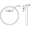 Настенный светильник Rim MOD058WL-L25B3K черный Maytoni