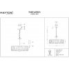 Стеклянная подвесная люстра Bowi H009PL-06G прозрачная Maytoni