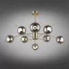 Стеклянная потолочная люстра Rosolina OML-57207-08 форма шар серая Omnilux Стеклянная потолочная люстра Rosolina OML-57207-08 форма шар серая Omnilux