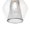 Стеклянный подвесной светильник Copita FR5133PL-01GR белый Freya