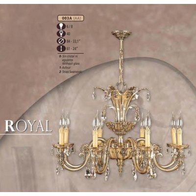 Подвесная люстра 003A 003A/8 AA SWAROVSKI Riperlamp