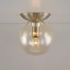 Стеклянный настенно-потолочный светильник Томми CL102513 бежевый форма шар Citilux