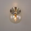 Стеклянный настенно-потолочный светильник Томми CL102513 бежевый форма шар Citilux