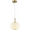 Стеклянный подвесной светильник Adeli APL.646.06.15 белый форма шар Aployt