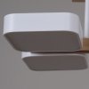 Потолочная люстра  03359-0.3-06 WH+WOOD белая