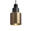 Стеклянный подвесной светильник Moke FR4006PL-01BS цилиндр желтый Freya