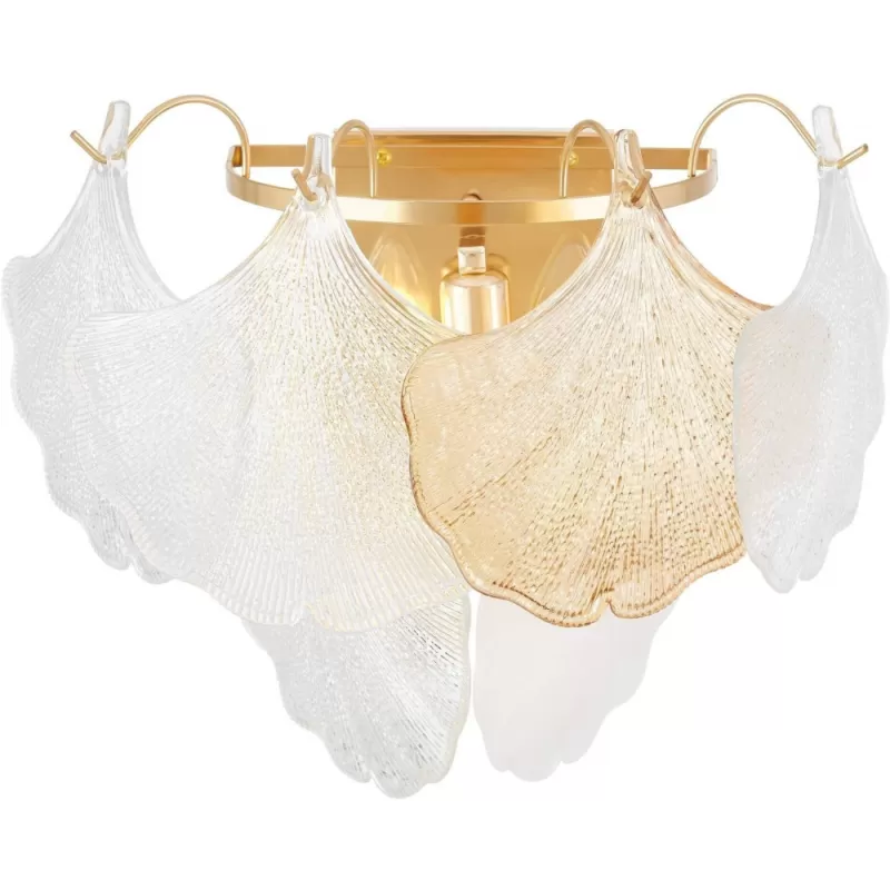 Стеклянное бра Montina LDW 7043-2 F.GD белое Lumina Deco Стеклянное бра Montina LDW 7043-2 F.GD белое Lumina Deco