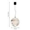 Подвесной светильник Planitis 4806-2P форма шар прозрачный Favourite