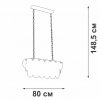 Подвесная люстра  V58340-8/18 прозрачная Vitaluce