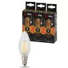 Лампочка светодиодная филаментная  F-LED B35-9w-827-E14 ЭРА