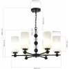 Стеклянная подвесная люстра SL2003 SL2003.403.06 белая цилиндр ST Luce