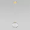Стеклянный подвесной светильник Cadix 4609 Cadix Gold форма шар прозрачный TK Lighting