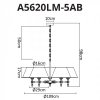 Подвесная люстра Orlando A5620LM-5AB конус белая Artelamp