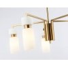 Стеклянная потолочная люстра HIGH LIGHT LH56124 белая Ambrella