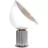 Стеклянный интерьерная настольная лампа Taccia 10294/M Silver белый Loft It