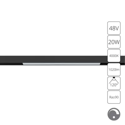 Трековый светильник Linea A4683PL-1BK Artelamp италия