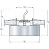 Хрустальный точечный светильник Downlight DL027 цилиндр прозрачный