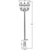 Стеклянный наземный фонарь ROMA L 95210LB B2 Bl прозрачный Oasis Light