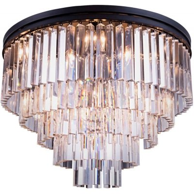 Потолочная люстра 1920s Odeon KR0387C-10A/P black/clear DeLight Collection