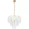 Стеклянная подвесная люстра Evie A4052LM-6SG прозрачная Artelamp