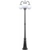 Наземный фонарь GLOBO S 88209SB/10A/down Bl форма шар белый Oasis Light