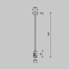 Крепление потолочное Accessories for tracks Flarity TRA158C-BL1-B Maytoni