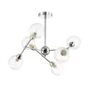 Стеклянная потолочная люстра Everly 4438/6C форма шар прозрачная Lumion