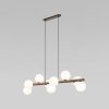 Стеклянный подвесной светильник Estera Wood 10273 Estera Wood форма шар белый TK Lighting