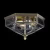 Стеклянная потолочная люстра Zeil H356-CL-03-BZ прозрачная Maytoni