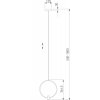 Подвесной светильник Layla 50257/1 LED латунь цилиндр Eurosvet