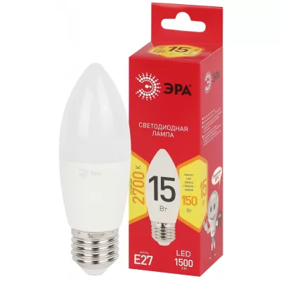 Светодиодный лампочка светодиодная LED B35-15W-827-E27 R LED B35-15W-827-E27 R ЭРА