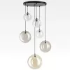 Стеклянный подвесной светильник Orton CL202163 форма шар прозрачный Citilux