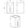 Стеклянный настенный светильник уличный Dwell NC-003333-SB прозрачный