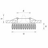 Стеклянный точечный светильник Ingrano 002534 Lightstar