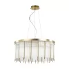 Стеклянная подвесная люстра York 4788/10 прозрачная Odeon Light