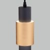Подвесной светильник Bento 50204/1 LED черный / золото желтый цилиндр Eurosvet