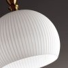 Стеклянный подвесной светильник Runga 4765/1 форма шар белый Odeon Light