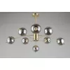 Стеклянная потолочная люстра Rosolina OML-57207-08 форма шар серая Omnilux Стеклянная потолочная люстра Rosolina OML-57207-08 форма шар серая Omnilux