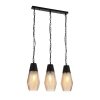 Стеклянный подвесной светильник  SL388.413.03 черный ST Luce