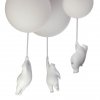Стеклянный подвесной светильник Teddy 10030 форма шар белый Loft It