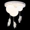 Стеклянный подвесной светильник Teddy 10030 форма шар белый Loft It