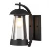 Стеклянный настенный фонарь уличный Kalpi 4837/1W конус прозрачный Odeon Light