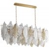 Стеклянная подвесная люстра Lace 5052/14 белая Odeon Light