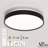 Потолочный светильник Toscana PRO 3315.XM302-2-328/18W Black TD белый круглый APL LED