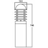 Наземный светильник  75895-740 SS цилиндр белый Oasis Light