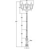 Стеклянный наземный фонарь ALBORG L 79710LB/E7 09 Bl прозрачный Oasis Light